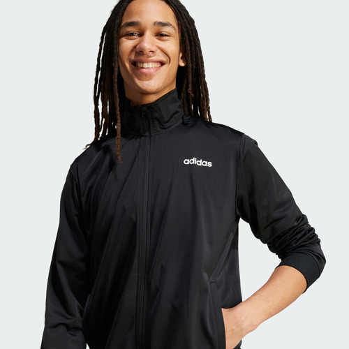 Conjunto Adidas Casual Linear Hombre Negro Jn1808