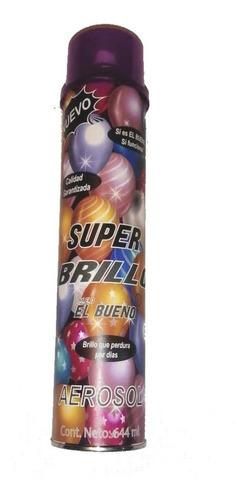 Super Brillo Transparente El Bueno Spray Para Globos 644ml  