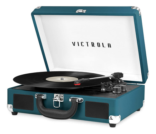 Tocadiscos Victrola Vintage De 3 Velocidades Bluetooth Blue