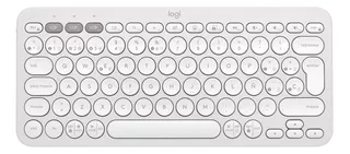 Logitech Pebble Keys 2 K380s, Teclado Bt Multidispositivo Wh Color del teclado Blanco Idioma Español