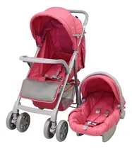 Comprar Carriola De Bebe Prinsel Sevilla Reclinable Portabebe Color Rosa Chasis Gris