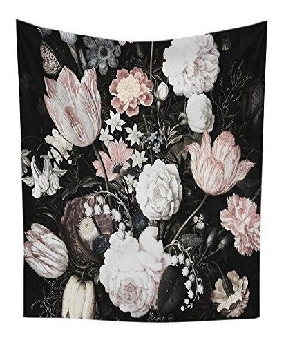 Flores Negras Flores Hermosas Colgantes De Pared Tapiz | Envío gratis Flores Negras Flores Hermosas Colgantes De Pared Tapiz | Envío gratis