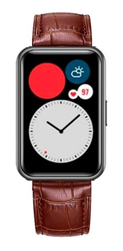 Correa De Piel Compatible Con Huawei Watch Fit New Elegant