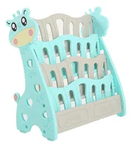Comprar Biblioteca De Niño Estantería Multiusos Libros Infantiles Color Celeste