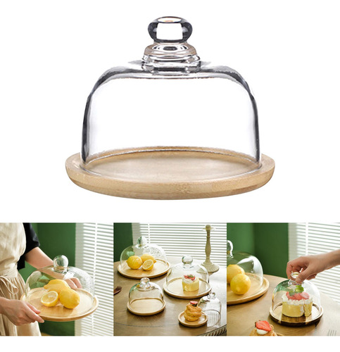 Soporte De Bambú Para Pastel Con Para Pastel De 2 Pulgadas