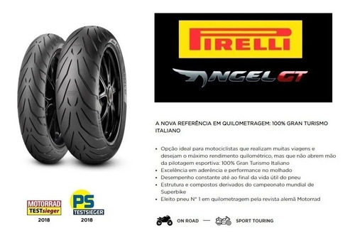 Par Pneu Xj6 Gsx 650f Er6n Pirelli Angel Gt Bicomposto