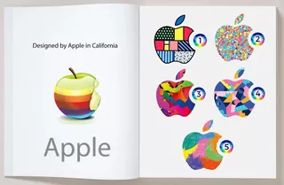 Calcomanías Apple - Edición Limitada - Set Stickers Deco X 5