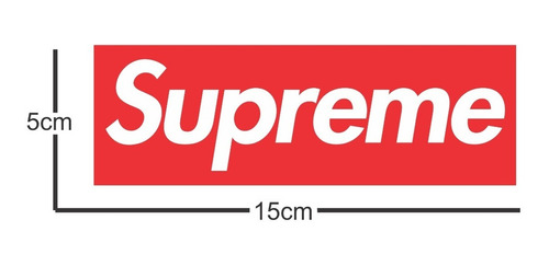 Sticker Supreme Calcomanía Decorativo Vinil  Auto