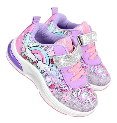 Zapatillas Footy Pop501 Arcoiris 26 35 Nena Luz Al Pisar