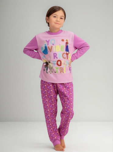 Pijama Algodón Frozen Caffarena Talla 6 Malva 30943