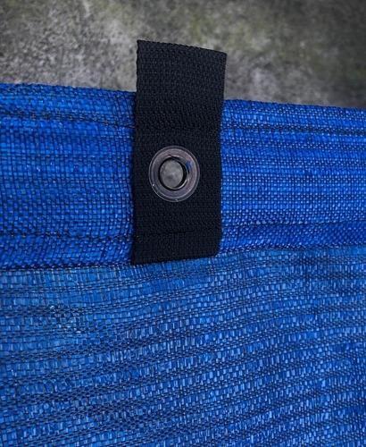 Imagen 3 de 5 de Malla Sombra(azul)4x5, Confeccionada, Lista Para Colocar.