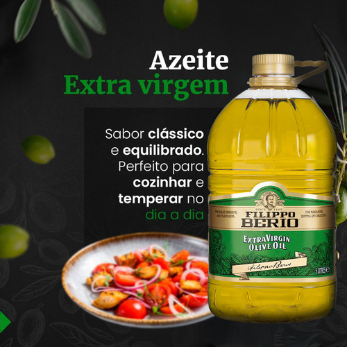 Azeite De Oliva 5 Litros Extra Virgem Italiano Filippo Berio