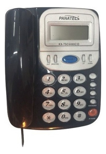 Telefono Fijo De Linea Mesa Identificador Altavoz 24 Tonos E Color Blanco