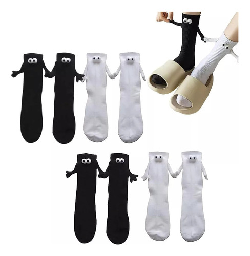 Calcetines Divertidos 3d Parejas Manos Magneticos Kawaii 4 P