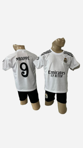 Kit Conjunto Infantil Do Real Madrid 2024/25 Branco 8