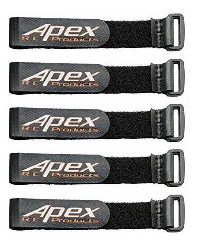 Apex Rc Products 5 Pack 20mm X 200mm Hd Non-slip Battery Str