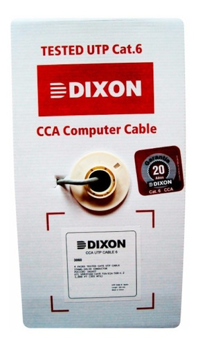 Cable De Red Utp Cat6 Caja 305mt Dixon 3060 Cca