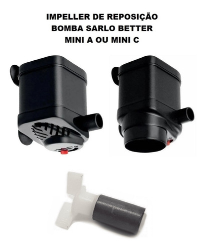Imagem 3 de 3 de Impeller Para Bomba Sarlo Better Mini A Ou Mini C