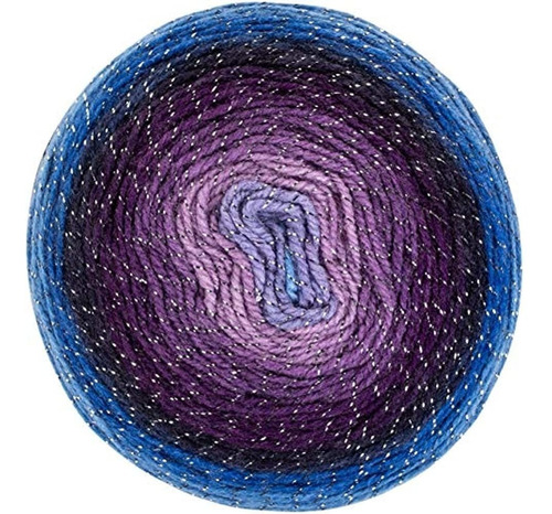 Red Heart Roll With It Sparkle Yarn, Amethyst