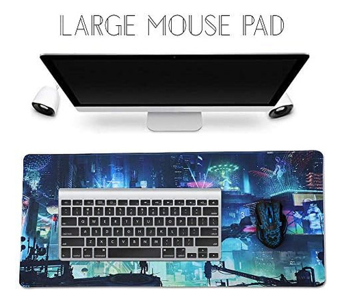 Imegny Extended Gaming Mouse Pad, Tapete Portátil Para Tecla