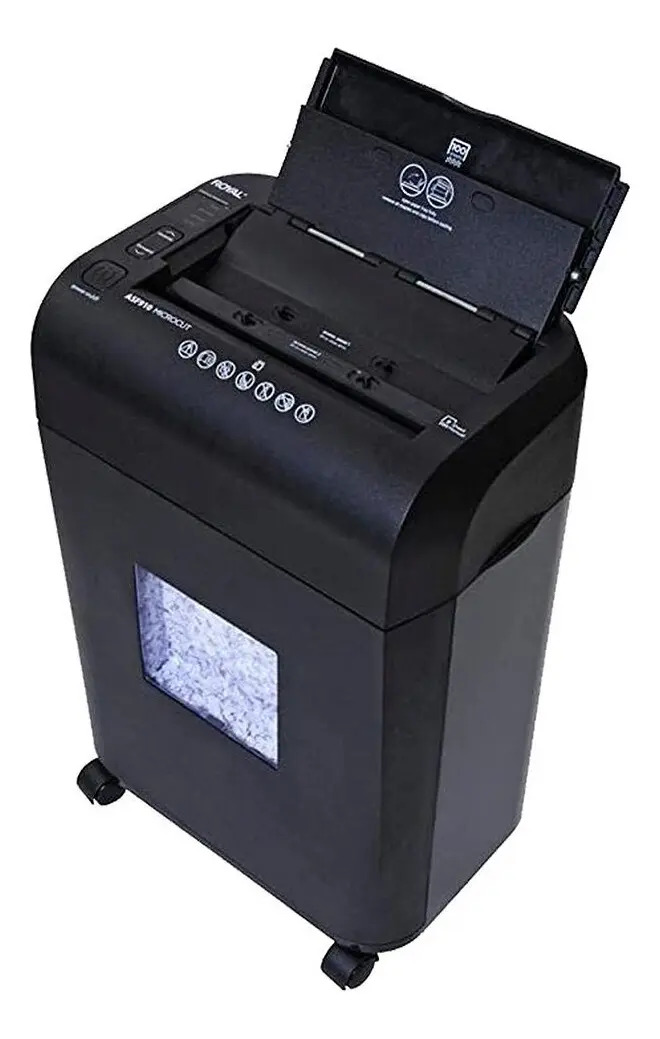 Trituradora de Papel Automática Royal ASF910 con Micro-corte, Para 100 Hojas y Cesto de 17 L