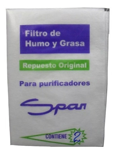 Filtro Original Spar Purificador Fino X2unidades - Belgrano