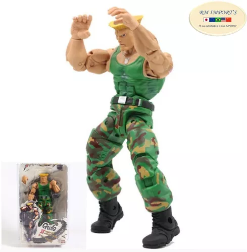 Guile Street Fighter Original Neca 18 Cm Soldado Coronel