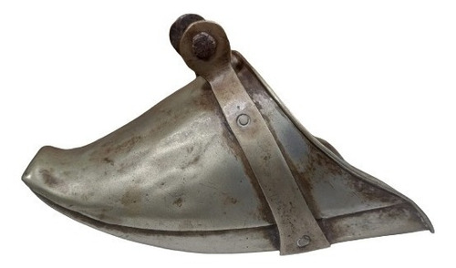 Antigo Estribo Solteiro Sapato Metal Branco - C 9124 (Usado)
