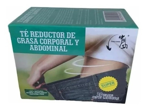 Té De Hierbas Reductor De Grasa Corporal-abdomen 20 Bolsitas