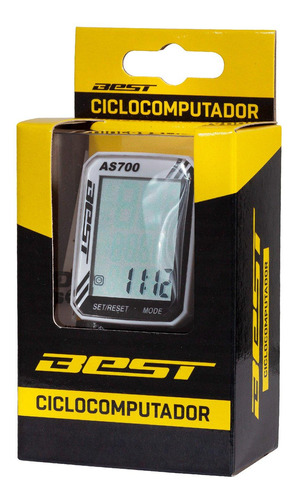 Ciclocomputador Best As-7000-3l Con Cable 11 Funciones