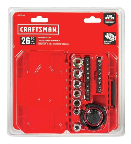 Matraca Manual Craftsman Para Espacios Reducidos, 26 Pzs