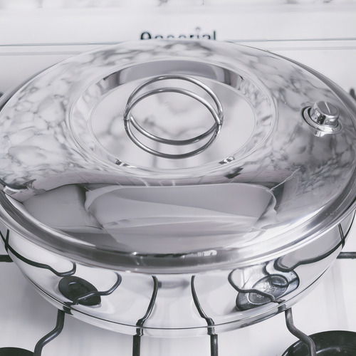 Cacerola para guiso Vibra Interior Cocina Profesional 7175 3.2L Plateado - 1 unidad