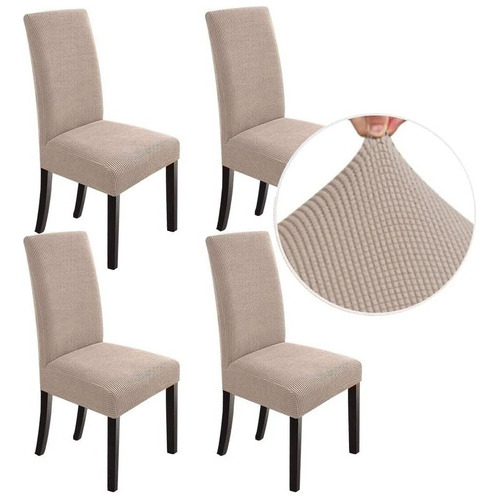 Funda Elástica 4 Pieza Para Silla Comedor Cubierta