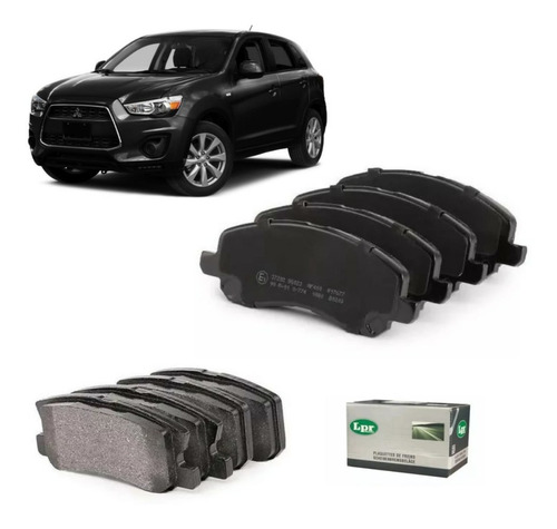 Kit Pastillas Freno Del/tras Lpr Mitsubishi Outlander 2.4 Gl