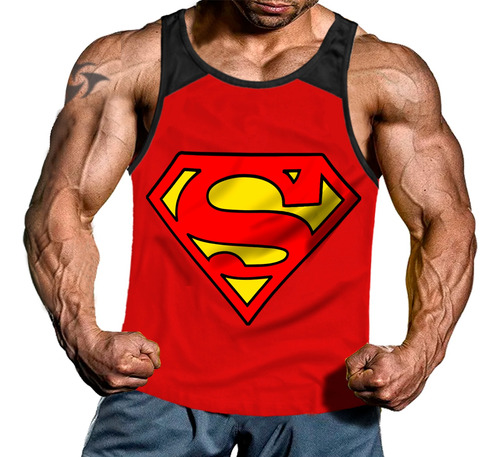 Súper Héroe Musculosa Entrenamiento Fitness Algodón Genetic