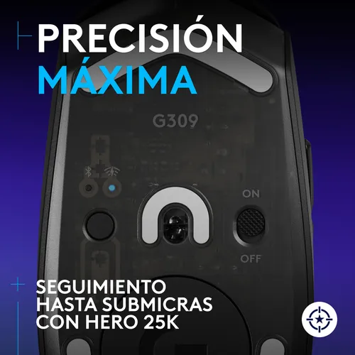 Mouse Inalámbrico Gamer Logitech G309 Lightspeed Negro