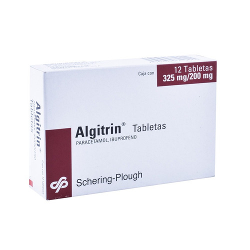 Caja De Analgesico Algitrin Paracetamol X12 Tabletas