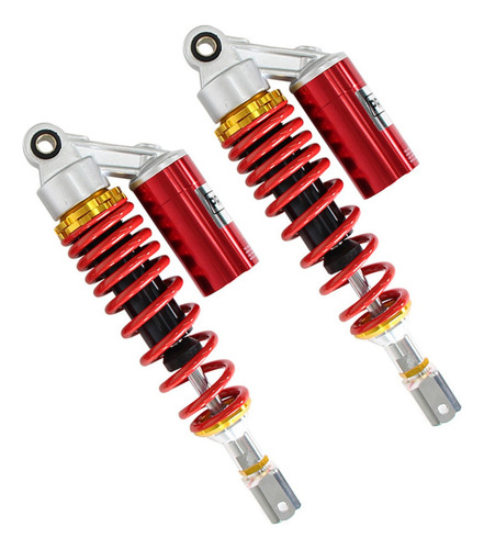 Amortiguador Trasero Jgo 2pz Ajustable Universal Rojo