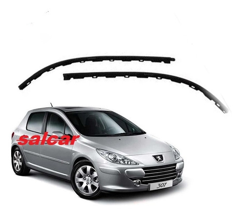 Juego Moldura Inferior Parachoque Peugeot 307 Año 2006-2010