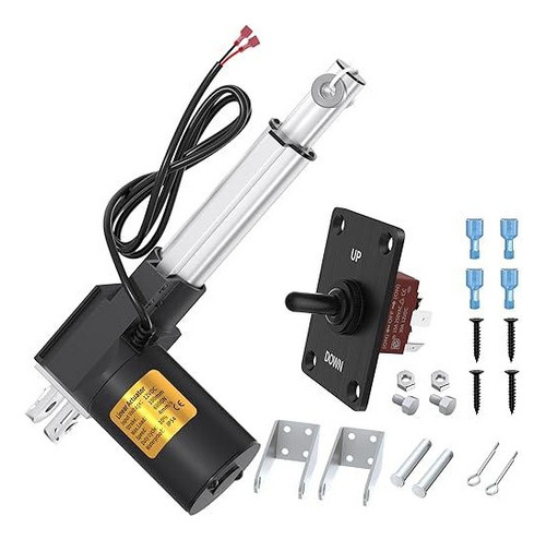 Actuador Eléctrico Resistente 12v, 600n, Ip54, 4 Pulgadas.