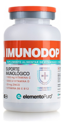 Imunodop Multivitaminico Elemento Puro - 120 Cápsulas. Sabor Neutro