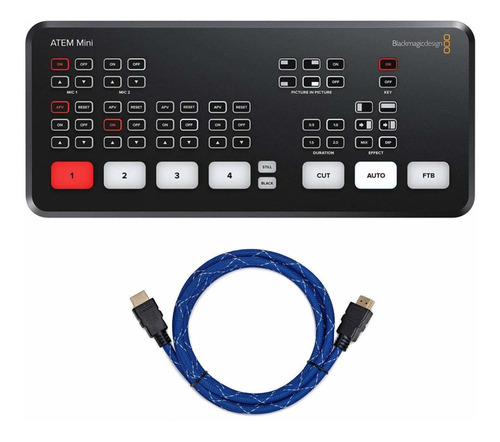 Atem Mini Hdmi Live Switcher Bundle Knox Gear Cable 4k 2