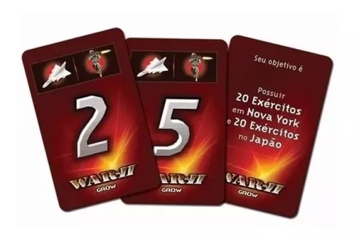 Jogo War 2 Tabuleiro Estratégia com Batalhas Aéreas - Grow - Shop