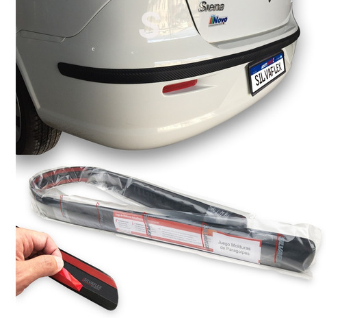 Protector Banda De Paragolpe Trasero Fiat Siena New 08/18 4p