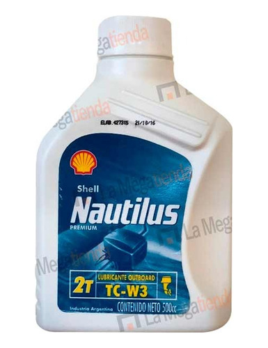 Aceite Motor Fuera De Borda 2t Shell Nautilus Premium 500cc