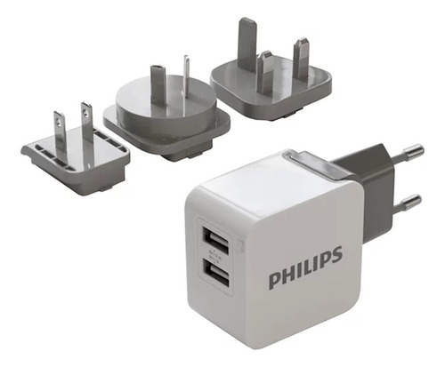 Cargador Pared Usb Philips Intercambiable 15,5w - Tecnobox