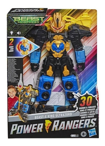 Figura Power Rangers Beast X King Ultrazord Con Sonido 
