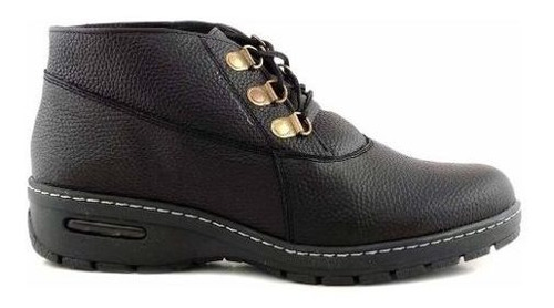 Bota Borcego Cuero Zapato Mujer Briganti Taco - Mcbo24679 