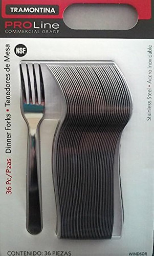 Pro Line 36 Dinner Forks Commercial Grade Stainless S
