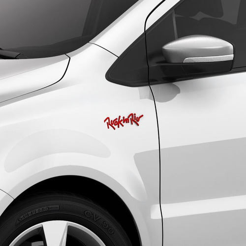Kit Faixa Prata Gol Saveiro Fox Rock In Rio 2015 + Emblemas
